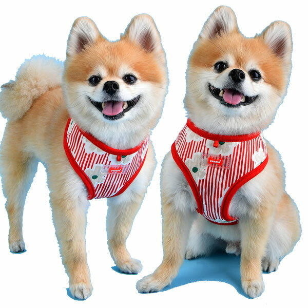 Puppia Verna Harness model A Red ( L ) - Premium hondentuig > honden harnas from Puppia - Just €24.99! Shop now at Frenkiezdogshop