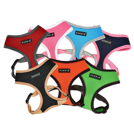Puppia Soft Harness II model A Green hondentuig > honden harnas > model A Small