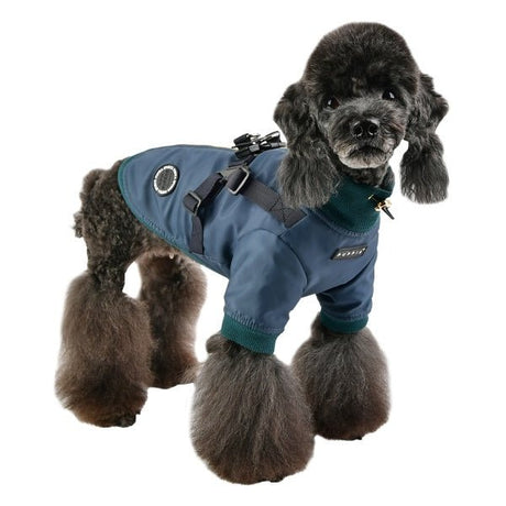 Puppia Dominic Jacket Harness Dark Teal Hondenkleding > hondenjas Small