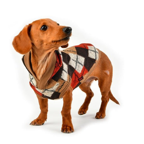 Puppia Jolly Sweater Hooded T-Shirt Beige hondenkleding > hondenshirt Small