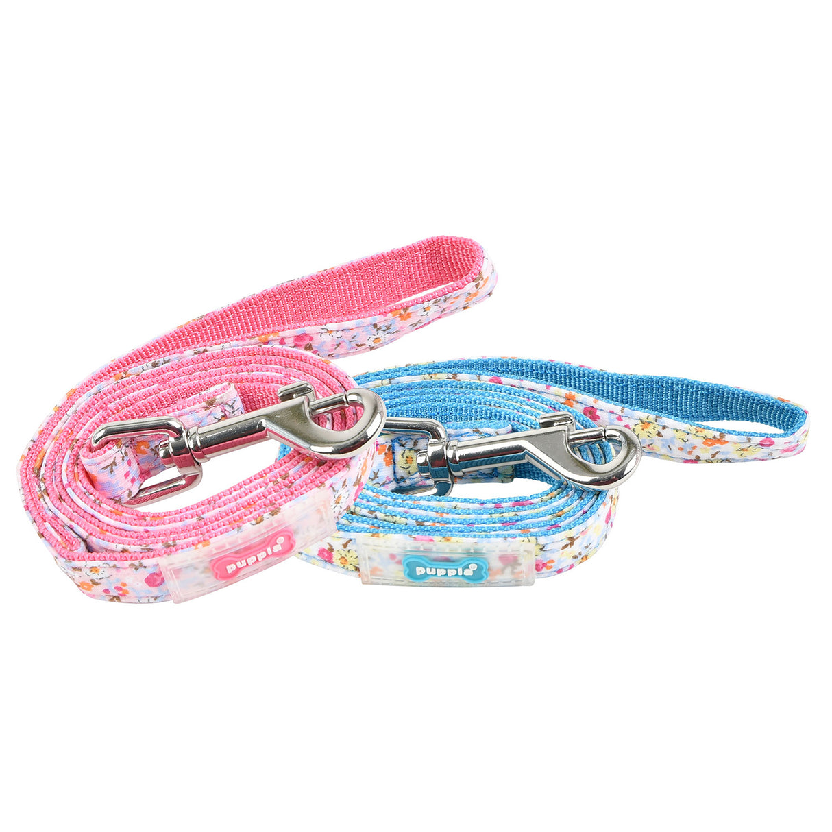 Puppia Wildflower Lijn Pink - Premium hondenriem > hondenlijn from Puppia - Just €15.99! Shop now at Frenkiezdogshop