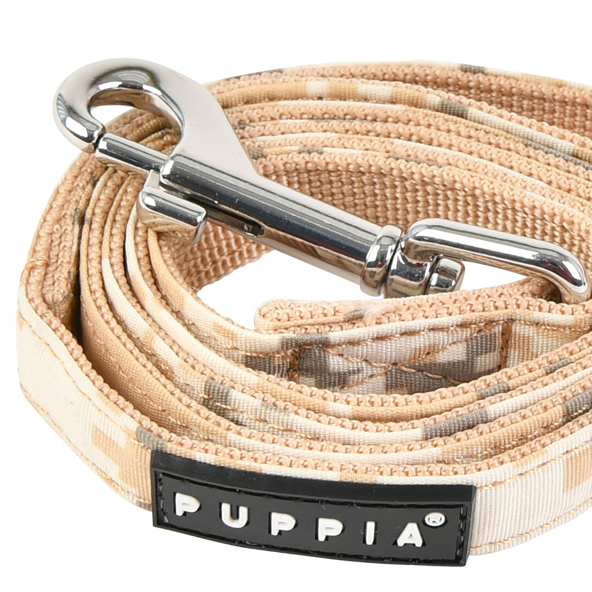 Puppia Sentinel Lijn Beige Camo - Premium hondenriem > hondenlijn from Puppia - Just €15.99! Shop now at Frenkiezdogshop