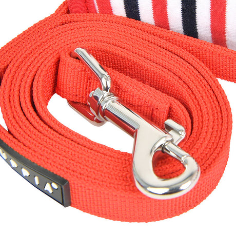 Puppia Seaman Lijn Red - Premium hondenriem > hondenlijn from Puppia - Just €17.99! Shop now at Frenkiezdogshop