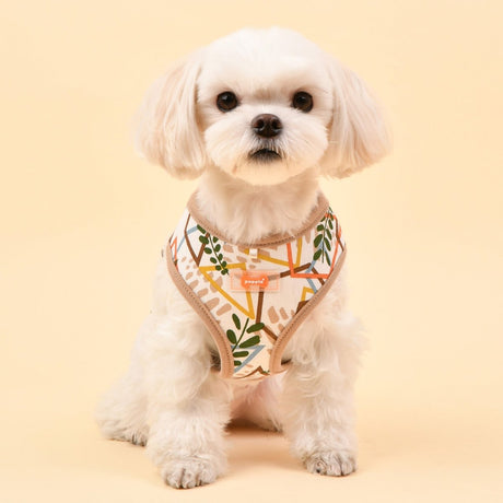 Puppia Botanical Harness Model A Beige hondentuig > honden harnas > model A Small