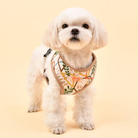 Puppia Botanical Harness Model A Beige hondentuig > honden harnas > model A Small