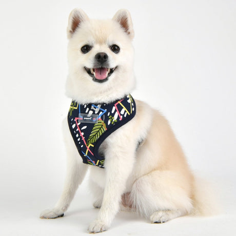 Puppia Botanical Harness Model A Navy hondentuig > honden harnas > model A Small