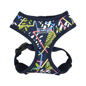 Puppia Botanical Harness Model A Navy - Premium hondentuig > honden harnas from Puppia - Just €20! Shop now at Frenkiezdogshop