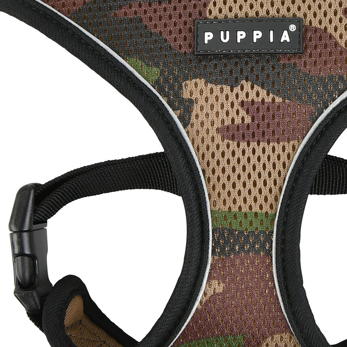 Puppia Soft Harness PRO model A Camo - Premium hondentuig > honden harnas from Puppia - Just €21.99! Shop now at Frenkiezdogshop