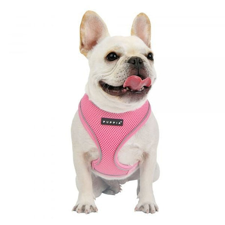 Puppia Soft Harness PRO model A Pink hondentuig > honden harnas > model A Small