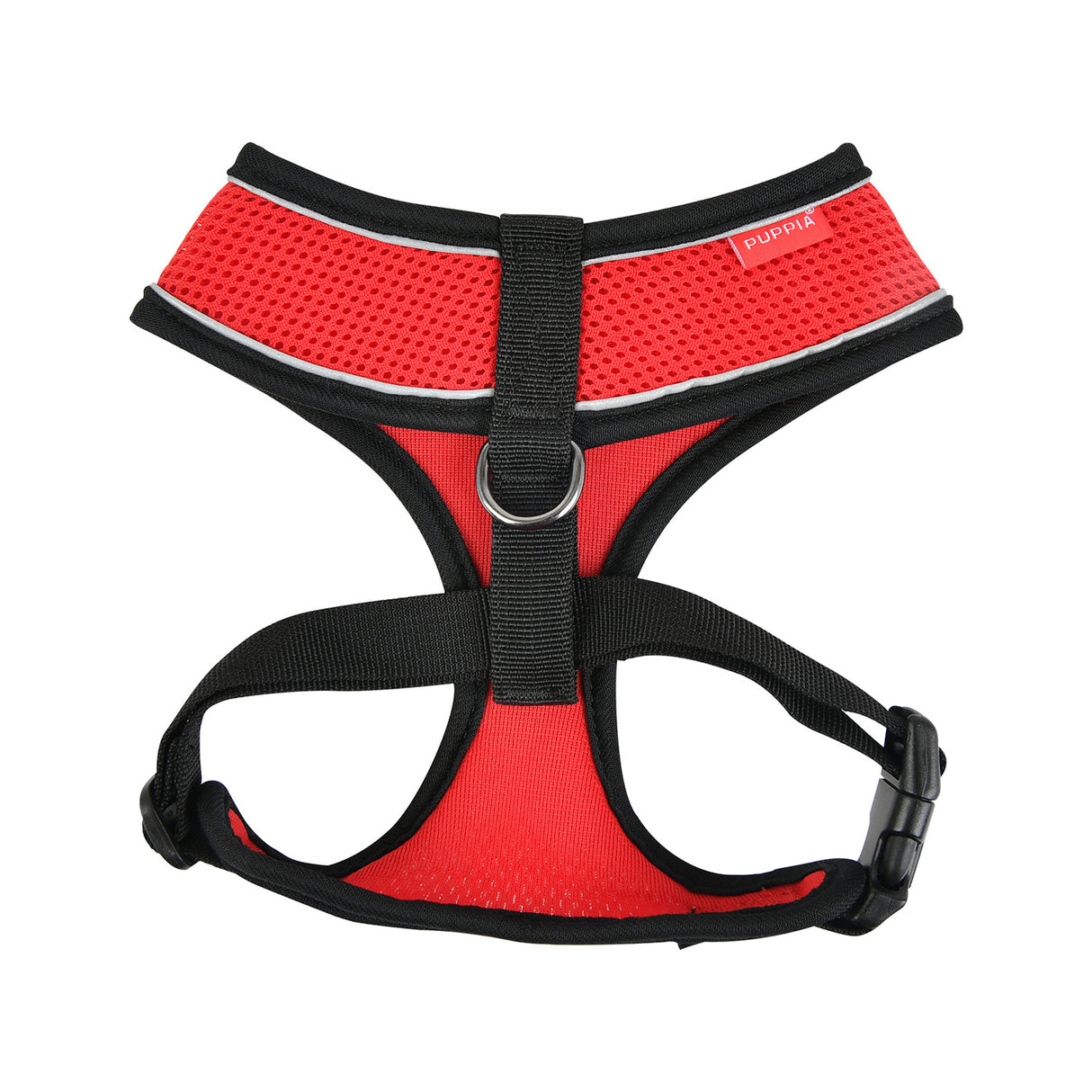 Puppia Soft Harness PRO model A Red - Premium hondentuig > honden harnas from Puppia - Just €21.99! Shop now at Frenkiezdogshop