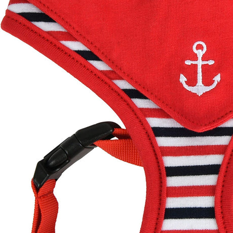 Puppia Seaman Harness Model A Red hondentuig > honden harnas > model A Small