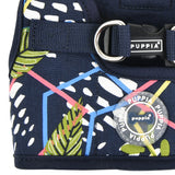 Puppia Harness model B Botanical Navy - Premium hondentuig > honden harnas from Puppia - Just €25.99! Shop now at Frenkiezdogshop