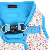 Puppia Harness model B Wildflower Sky Blue ( X-Large ) - Premium hondentuig > honden harnas from Puppia - Just €21.99! Shop now at Frenkiezdogshop