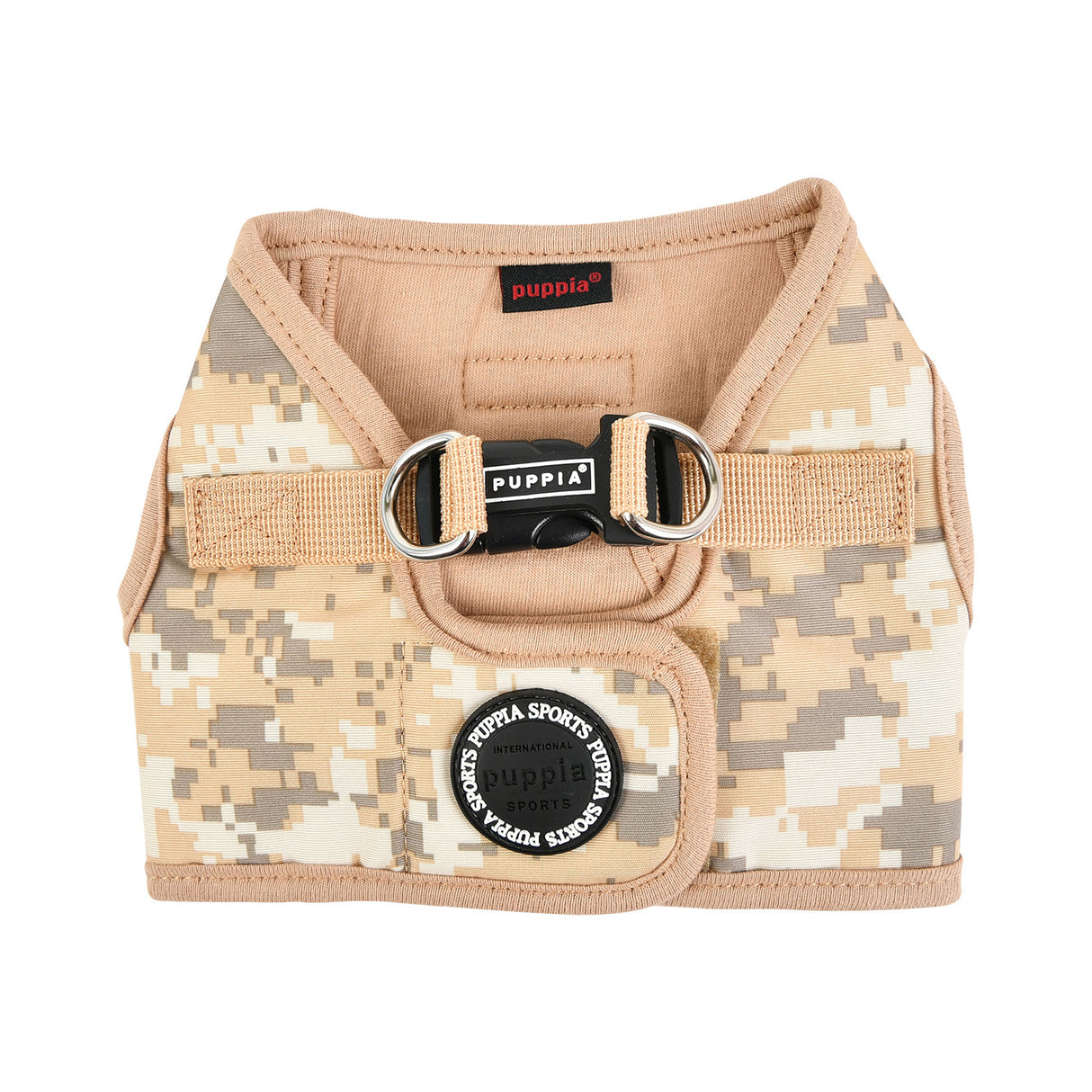 Puppia Harness model B Sentinel Beige Camo - Premium hondentuig > honden harnas from Puppia - Just €25.99! Shop now at Frenkiezdogshop