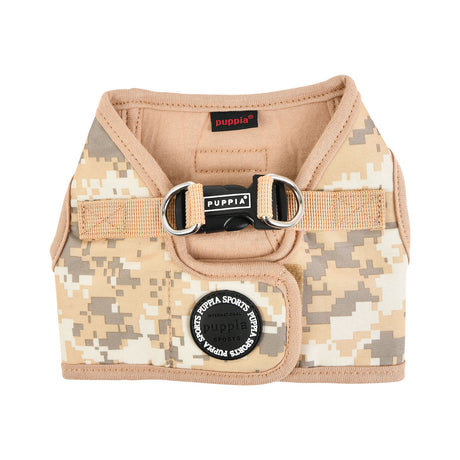 Puppia Harness model B Sentinel Beige Camo - Premium hondentuig > honden harnas from Puppia - Just €25.99! Shop now at Frenkiezdogshop