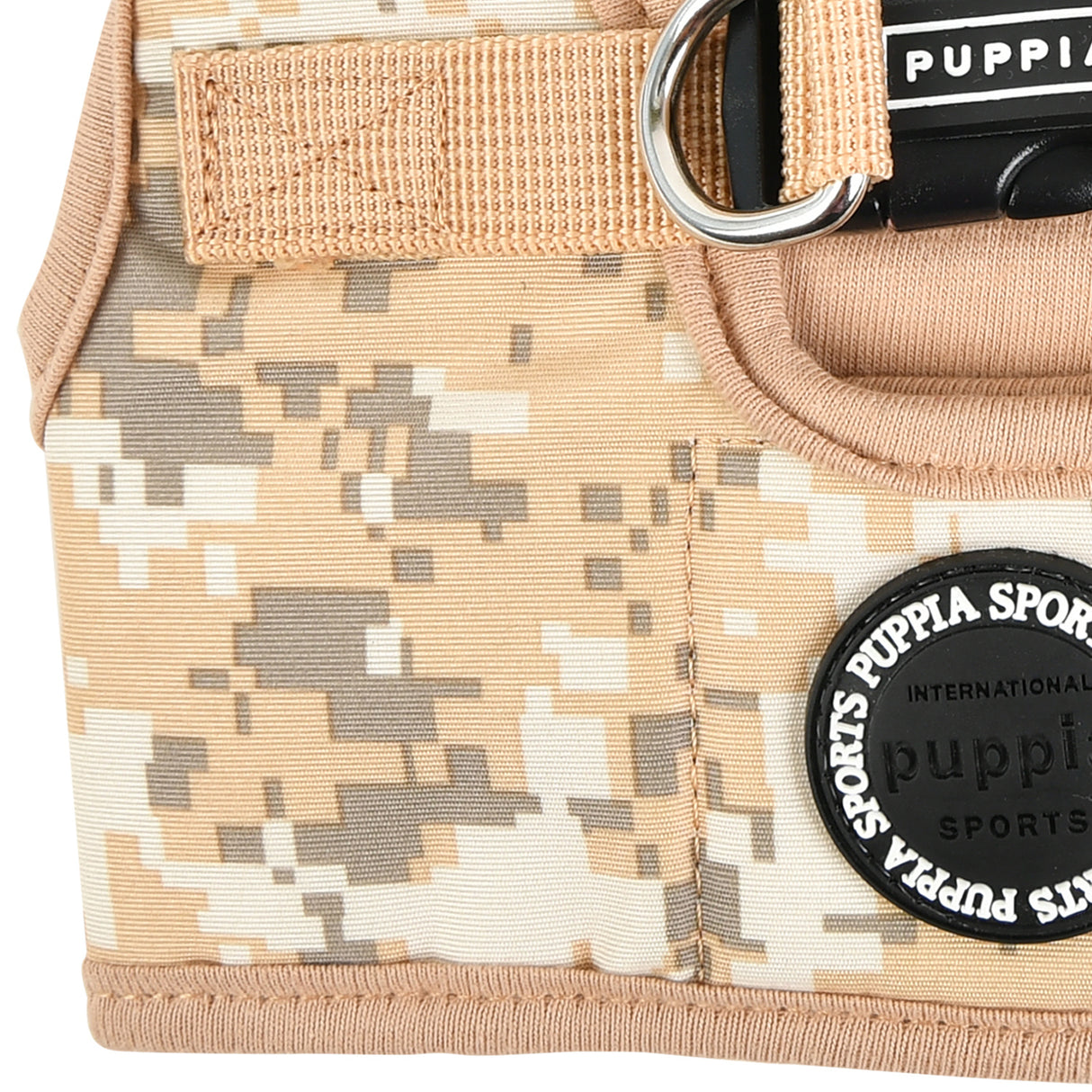 Puppia Harness model B Sentinel Beige Camo - Premium hondentuig > honden harnas from Puppia - Just €25.99! Shop now at Frenkiezdogshop