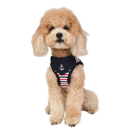 Puppia Seaman Vest Harness model B Navy hondentuig > honden harnas > model B Small