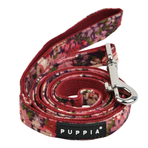 Puppia Gianni Lijn Wine - Premium hondenriem > hondenlijn from Puppia - Just €15.99! Shop now at Frenkiezdogshop