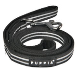 Puppia Reflective Two Tone Lijn Black - Premium hondenriem > hondenlijn from Puppia - Just €15.99! Shop now at Frenkiezdogshop