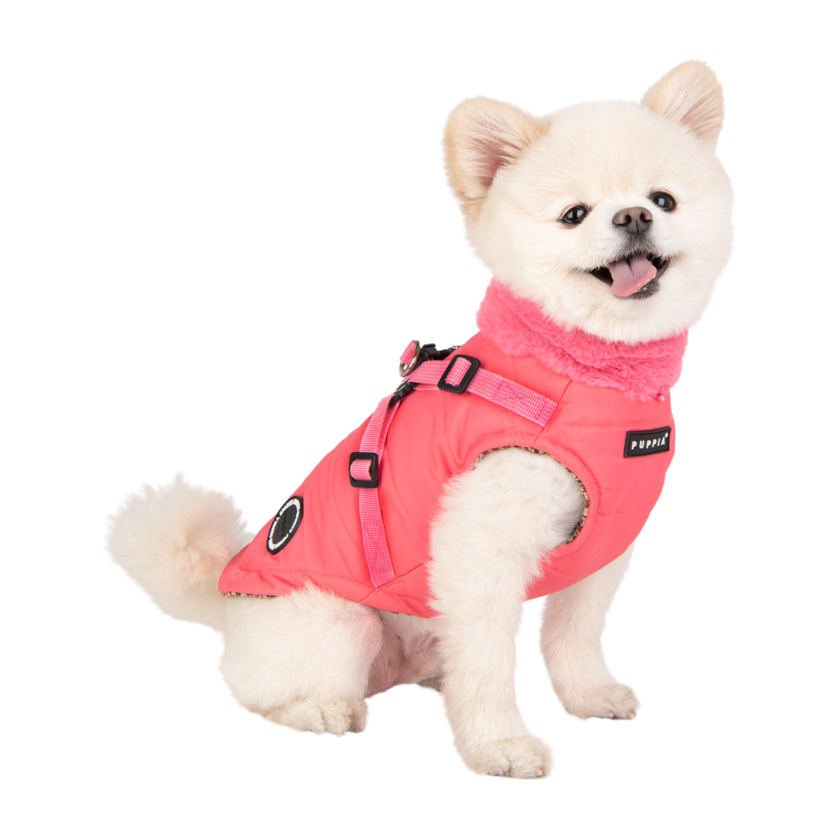 Puppia Donavan Jacket Harness Pink - Premium Hondenkleding > hondenjas from Puppia - Just €81.99! Shop now at Frenkiezdogshop