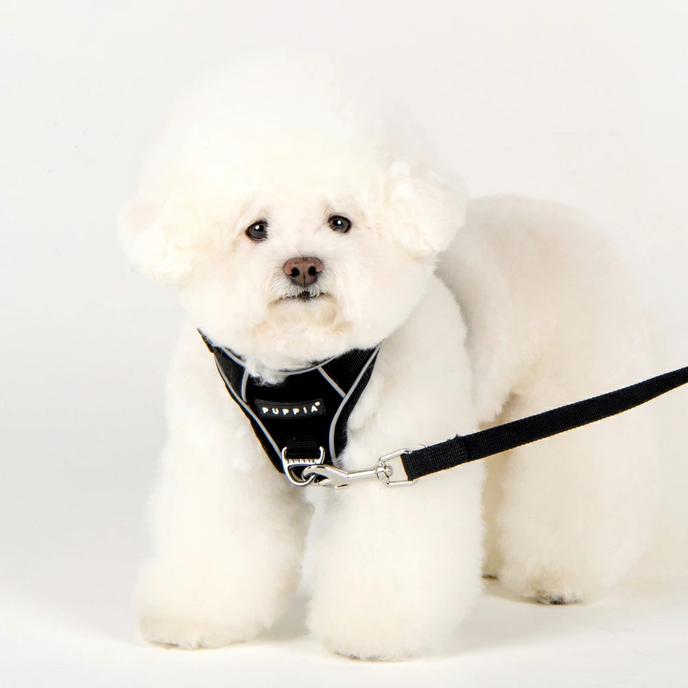 Puppia Terry Harness model H Black - Premium hondentuig > honden harnas from Puppia - Just €39.99! Shop now at Frenkiezdogshop