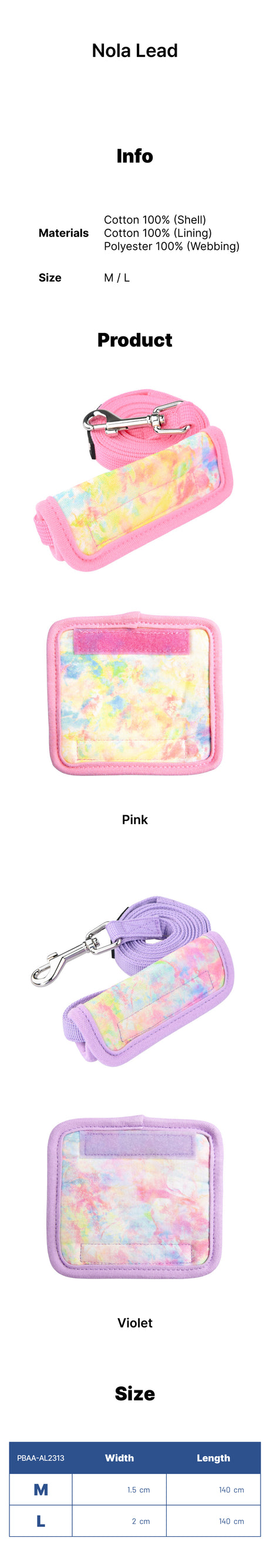 Puppia Nola Hondenriem Pink