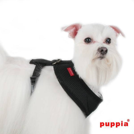 Puppia Soft Harness model A black hondentuig > honden harnas > model A X - Small
