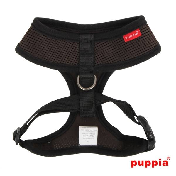 Puppia Soft Harness model A brown - Premium hondentuig > honden harnas from Puppia - Just €18.99! Shop now at Frenkiezdogshop