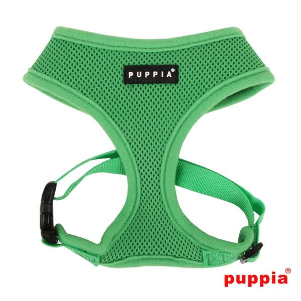 Puppia Soft Harness model A green - Premium hondentuig > honden harnas from Puppia - Just €18.99! Shop now at Frenkiezdogshop