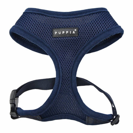 Puppia Soft Harness model A navy - Premium hondentuig > honden harnas from Puppia - Just €18.99! Shop now at Frenkiezdogshop