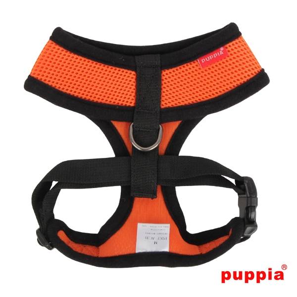 Puppia Soft Harness model A orange - Premium hondentuig > honden harnas from Puppia - Just €18.99! Shop now at Frenkiezdogshop