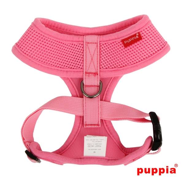 Puppia Soft Harness model A pink - Premium hondentuig > honden harnas from Puppia - Just €18.99! Shop now at Frenkiezdogshop