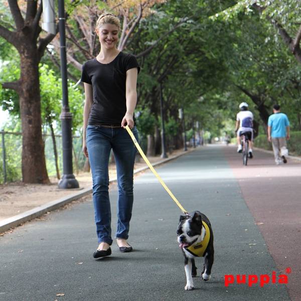 Puppia Soft Harness model A yellow - Premium hondentuig > honden harnas from Puppia - Just €18.99! Shop now at Frenkiezdogshop