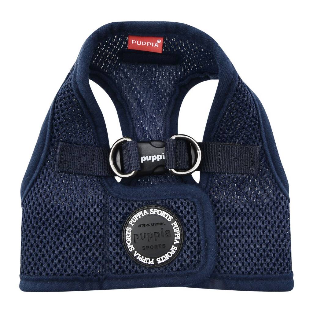 Puppia Soft Vest Harness model B navy - Premium hondentuig > honden harnas from Puppia - Just €18.99! Shop now at Frenkiezdogshop