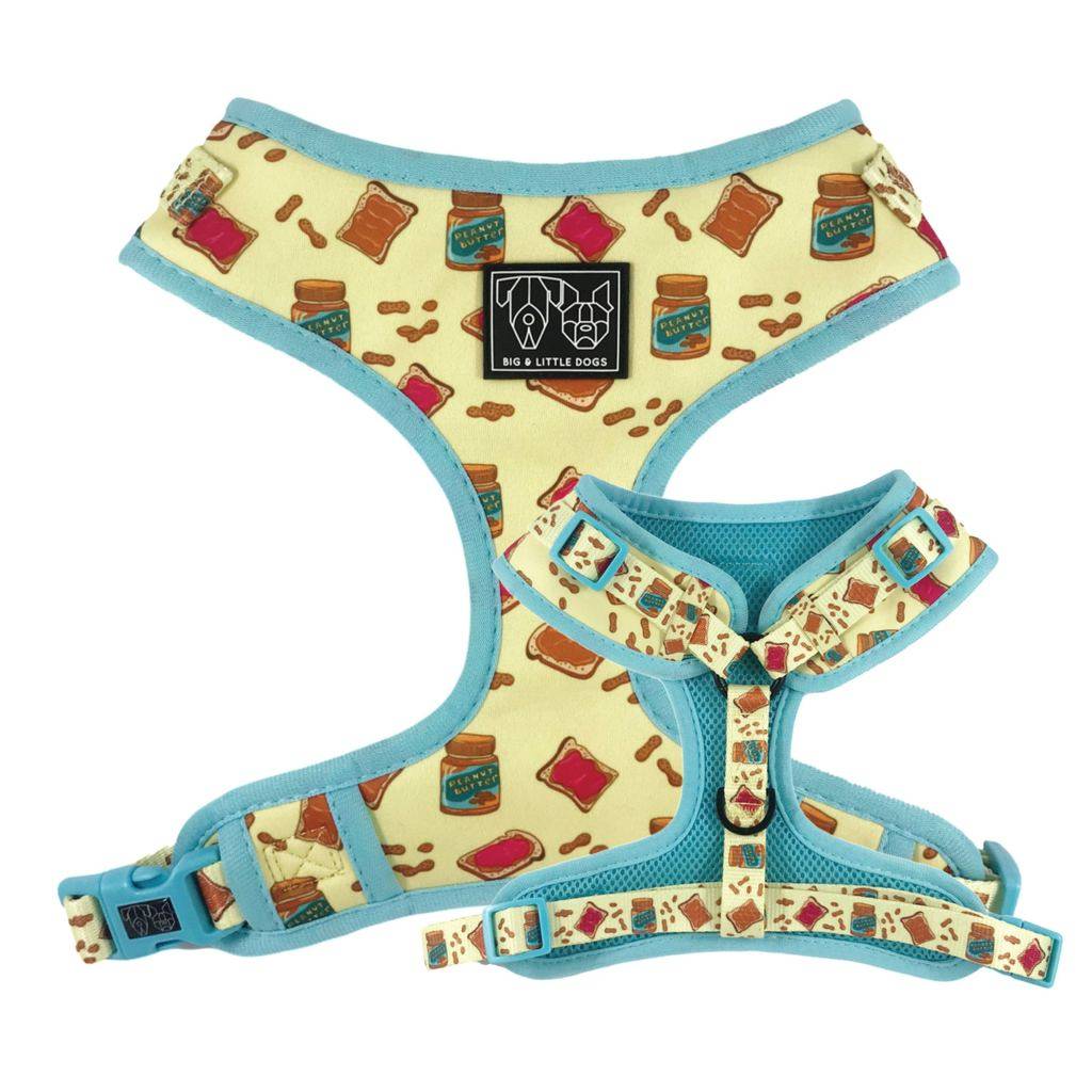 Big and Little Dogs Adjustable Dog Harness Peanut Butter Jelly Time ( XLARGE ) - Premium hondentuig > honden harnas from Big and Little Dogs - Just €25.99! Shop now at Frenkiezdogshop