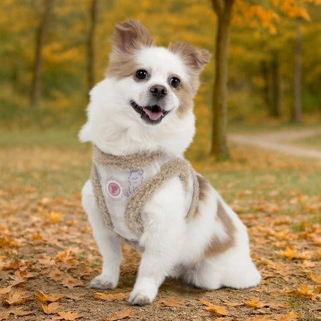 Pinkaholic Bronwen Vest Harnas Model B - Beige hondentuig > honden harnas > model B Small