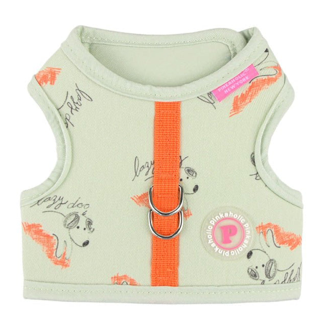 Pinkaholic Kiki Pinka Harness J Light Lime – Katoenen Hondenjas voor Kleine Honden hondentuig > honden harnas > model B Small