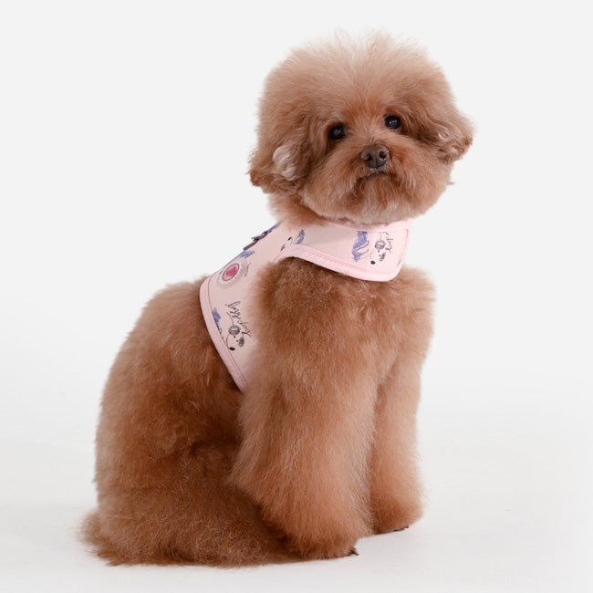 Pinkaholic Kiki Pinka Harness J Light Pink – Katoenen Hondenjas voor Kleine Honden hondentuig > honden harnas > model B Small