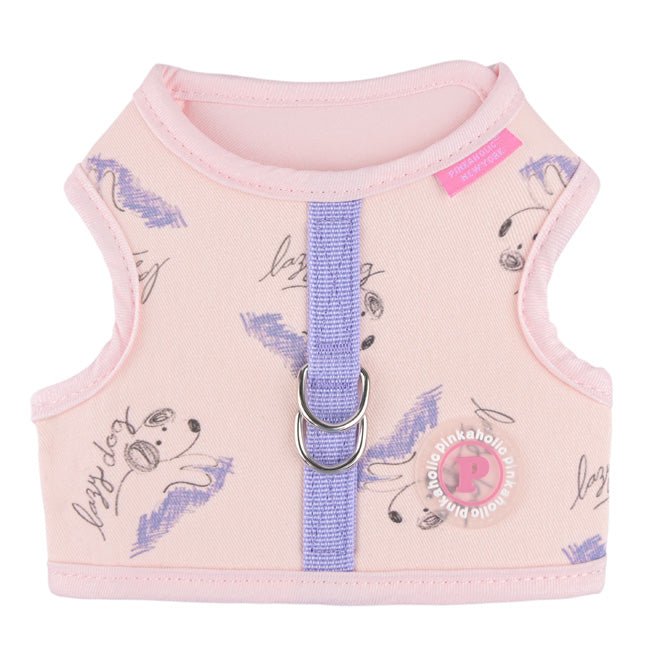 Pinkaholic Kiki Pinka Harness J Light Pink – Katoenen Hondenjas voor Kleine Honden hondentuig > honden harnas > model B Small