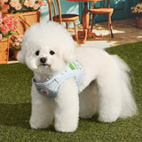 Pinkaholic Kiki Vest Harness Light Blue – Zacht Katoenen Hondentuigje voor Kleine Honden hondentuig > honden harnas > model B Small
