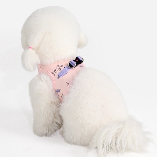Pinkaholic Kiki Vest Harness Light Pink – Zacht Katoenen Hondentuigje voor Kleine Honden hondentuig > honden harnas > model B Small