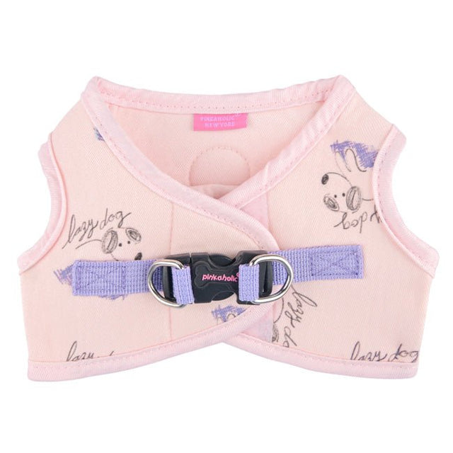 Pinkaholic Kiki Vest Harness Light Pink – Zacht Katoenen Hondentuigje voor Kleine Honden hondentuig > honden harnas > model B Small