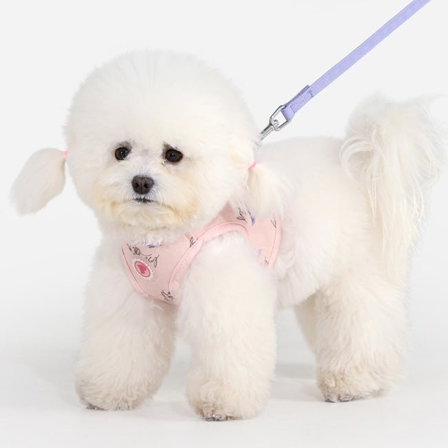 Pinkaholic Kiki Vest Harness Light Pink – Zacht Katoenen Hondentuigje voor Kleine Honden hondentuig > honden harnas > model B Small