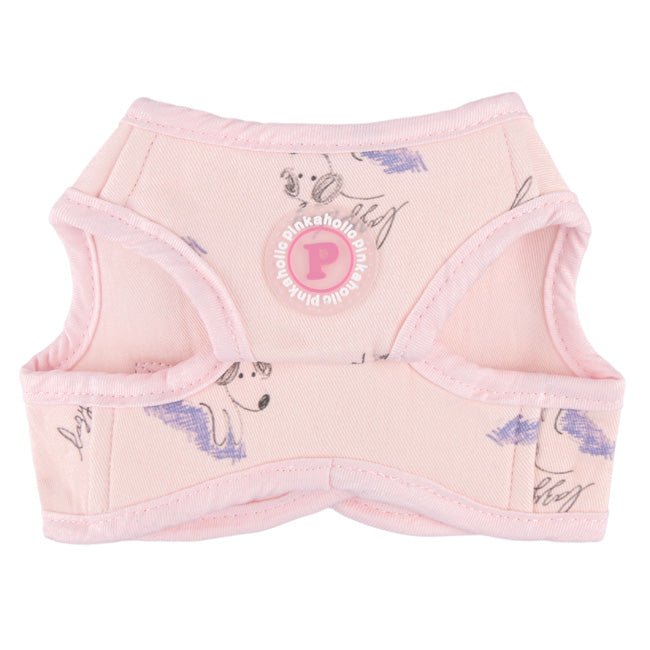 Pinkaholic Kiki Vest Harness Light Pink – Zacht Katoenen Hondentuigje voor Kleine Honden hondentuig > honden harnas > model B Small