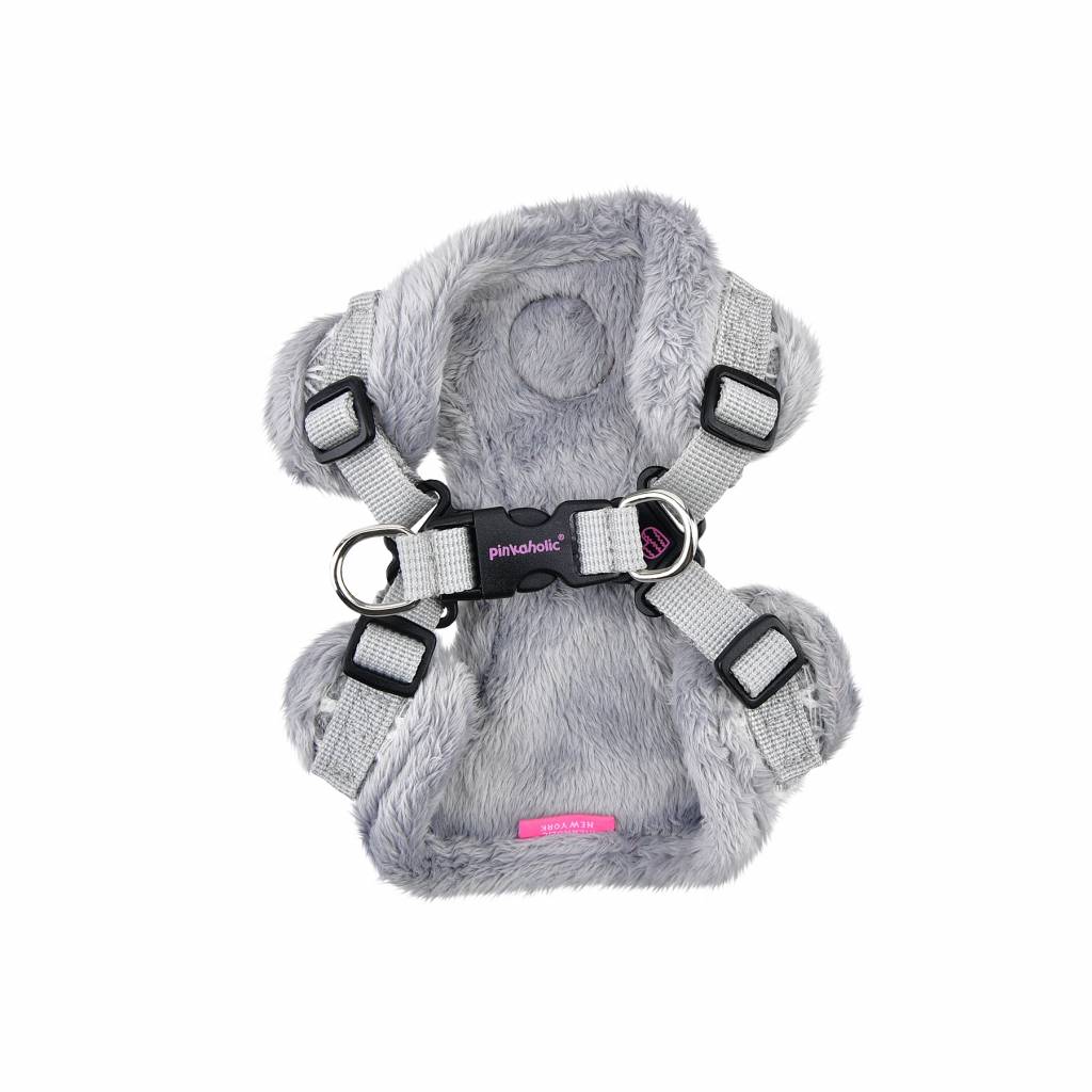 Pinkaholic Margaux Harness model C Grey - Premium hondentuig > honden harnas from Pinkaholic - Just €23.99! Shop now at Frenkiezdogshop