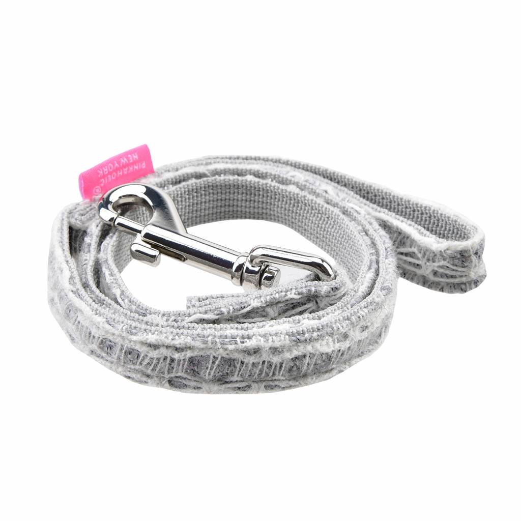 Pinkaholic Margaux Lijn Grey - Premium hondenriem > hondenlijn from Pinkaholic - Just €13.99! Shop now at Frenkiezdogshop