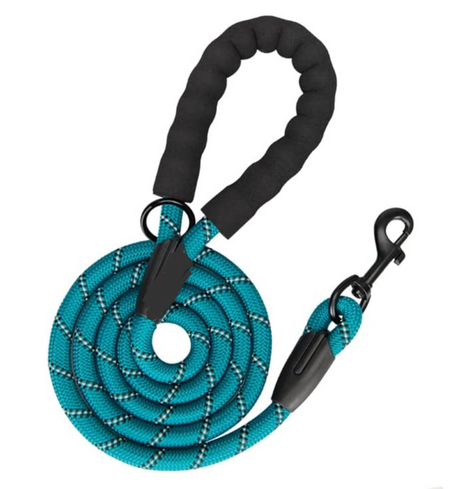 Frenkiez reflective dog leash Petrol Blue - Premium hondenriem > hondenlijn from Frenkiez - Just €18.99! Shop now at Frenkiezdogshop