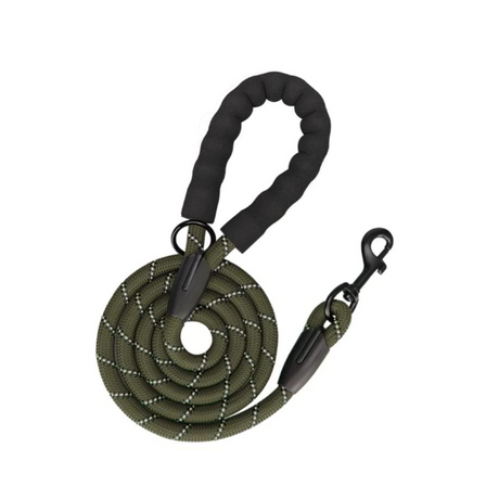 Frenkiez reflective dog leash Military Green - Premium hondenriem > hondenlijn from Frenkiez - Just €18.99! Shop now at Frenkiezdogshop