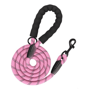 Frenkiez reflective dog leash Light Pink hondenriem > hondenlijn Standaard/One Size