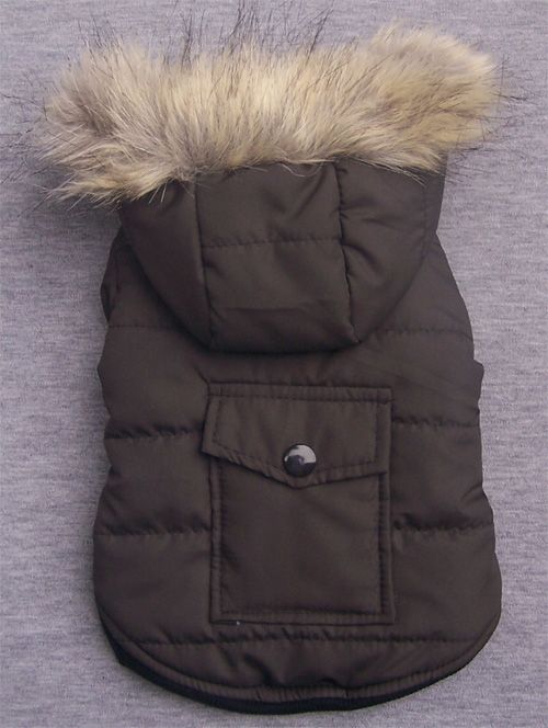 Winterjasje donkerbruin - Premium Hondenkleding > hondenjas from Frenkiezdogshop - Just €14.99! Shop now at Frenkiezdogshop